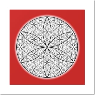 Dimensional Flower of Life - On the Back of Posters and Art